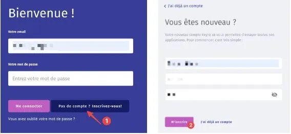 Page de bienvenu
