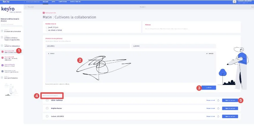 Emargement formateur